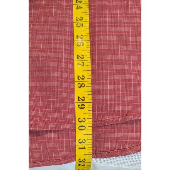 Saddlebred Shirt Men's XXL Red/Tan Plaid Button Down Shirt Front Pocket Casual - Picture 7 of 8